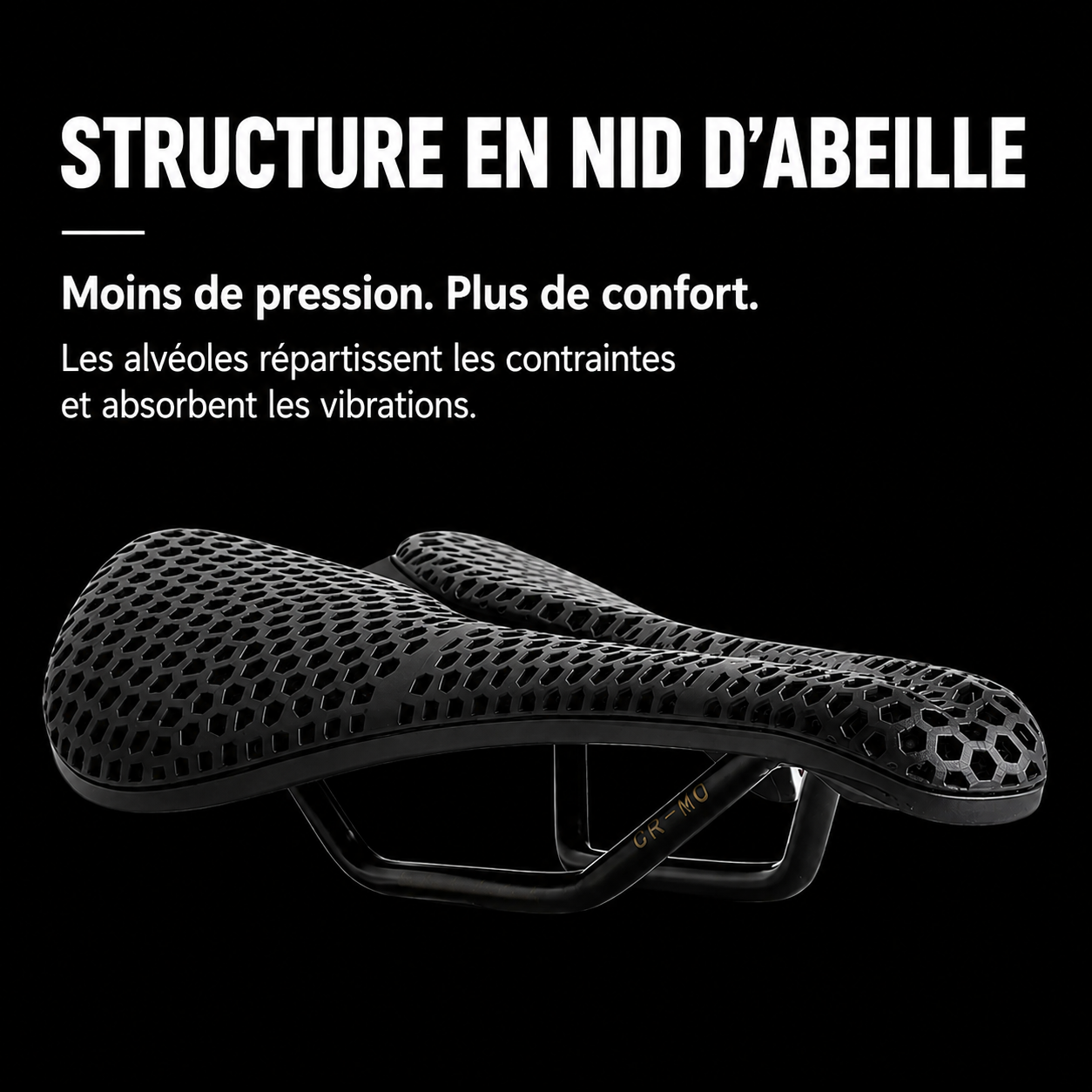 ZIPLEGZ Selle de vélo imprimée 3D