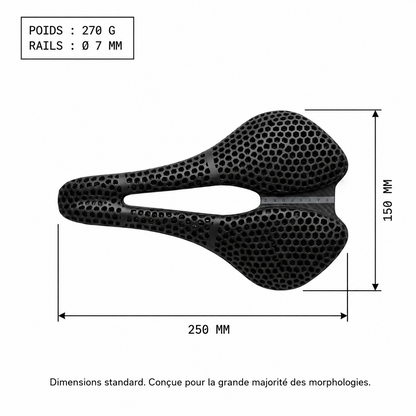 ZIPLEGZ Selle de vélo imprimée 3D